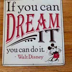 Disney Inspirational Wall Sign, Metal Sign, Disney Sign, Wall Hanging